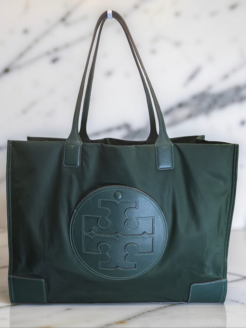 Tory Burch Large Ella Nylon Tote Green
